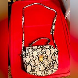 Beautiful snake skin shoulder bag